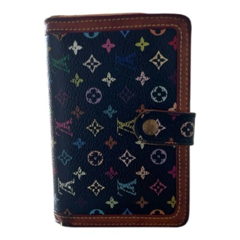 Louis Vuitton Murakami Black Monogram Multicolor Porte-Monnaie Viennois Wallet - Picture 2 of 16